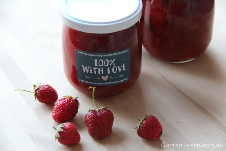 Erdbeer-Rhabarber-Marmelade - ein Rezept
